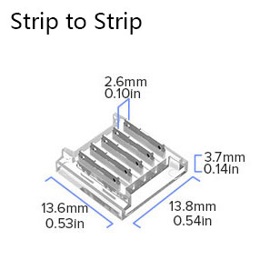 5 Pin SMD LED Strip RGBW Connector For 12mm High-Density Tape Lights